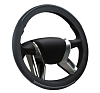 Оплетка  на руль виниловая AZARD Обьемный винил  "M" (d=38см)  /скрый/