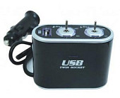 Разветвитель розетки для прикуривателя "KOTO" CKP-162  на 2 выхода