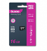 Карта памяти (флешка) Partner micro SD HC 16GB Class 10 без адаптера OLMIO