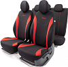 Чехлы FLEX, 11 предметов,полиэстер, 3D крой,AIRBAG, красный FLX-1102BK/RD АКЦИЯ СКИДКА-20%