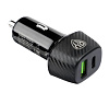АЗУ в прикуриватель USB-A, 3.4A, 18W QC 3.0, USB-C BY