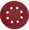 Круг шлифовальный PATRIOT на липучке, 125мм, Р60, 8 отверстий, 5 шт