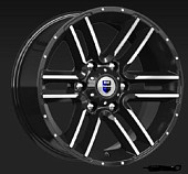 Диск K&K Алгама Алмаз Черн 8x17 6x139.7 ET0 DIA106.1