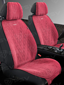 Накидки PSV Atom 2 FRONT (Бордовый), на передние сиденья, алькантара