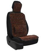 Накидка деревянная массажная VOIN с поясничной поддержкой на подложке 125*43 см /коричневый/