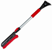 Щетка для очистки снега 86-114 см телескопическая со скребком и мягкой ручкой Arnezi A0401054
