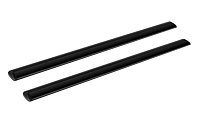 Дуга  Алюминиевая чёрная  аэро профиль L=1260  комплект 2 шт. (макс. нагрузка 48кг)