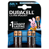 DURACELL Ultra Power Батарейки ААА 4 шт