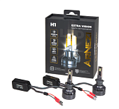 Галогеновая лампа H4  светодиодная 12/24V H1 65W 4900lm PK22s 6000K ARNEZI Extra Vision LED 2 шт. DUOBOX IP68 Галогеновая лампа H4  светодиодная 12/24V H1 65W 4900lm PK22s 6000K ARNEZI Extra Vision LED 2 шт. DUOBOX IP68