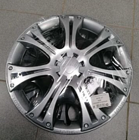 Колпак декоративный "Лотус Микс серебристо-черный" (пруж.) R-15 4 шт. / 839018