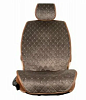 Накидки MAXIMAL передние JJ-14-BEIGE Алькантара Ромб бежевый/ шов бежевый