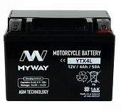 Аккумулятор MYWAY BIKE YTX4L, Китай