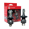 Лампа светодиодная Autoprofi, Х2 компак, H4, 12V / 15W, 6000K, 4000 Lm, комплект 2 шт., 1/80