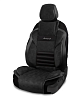 Накидка на сиденье AUTOPROFI Multi Comfort, анатомическая, 6 упоров, 1шт MLT-320PV BK/BK