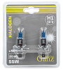 Лампа 12V H1 55W +50% P14,5s 5000K GANZ 2 шт. блистер