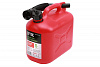 Канистра для ГСМ STVOL, пластиковая, 5 л, красная