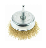 5240903 Корщетка-насадка для дрели чашеобразная мягк.75мм,хвост 6мм,латун.волн.проволок.Sturm!