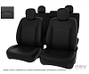 Чехлы Kia Ceed I 2006-2012 г. - черный/отстрочка черная, экокожа "Оригинал" PSV