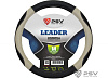 Оплётка на руль PSV LEADER (Черный/Отстрочка красная) M