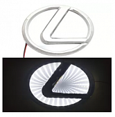Эмблема LEXUS с белой подсветкой (3D эффект)