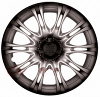 Колпак декоративный "X5" серебристо-черный (пруж.) R-16 2шт.