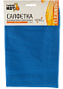 Салфетка из микрофибры РЫЖИЙ КОТ 40*40см,250гр/м2,ДЛЯ СТЕКОЛ,синий,АВТОСЕРИЯ,СM-05,280102/