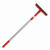 Щетка Clim Art телескопическая для мытья стекол с поролоном и водосгоном 75-125см (CA-SB-03)