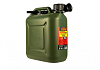 Канистра 10л пластик с наливным устройством Garde усиленая зелено-оливковая