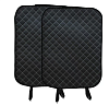 Защитная накидка на спинку сиденья A2DM (1 шт.) экокожа ромб черный/белый