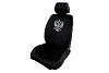 Накидки MAXIMAL LUX ГЕРБ РФ Комплект на весь салон JJ-55-BLBL Велюр Ромб черный/ шов черный AA	
