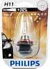 Лампа галогеновая H11 12V 55W PHILIPS Vision +30% PGJ19-2 ORIGINAL (12362PRб) 1шт Блистер