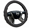Оплетка на руль VOIN MODERN экокожа, "M" (d=38см) /черный/