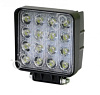 Фара светодиод. дополнит. 16 Cree smd 48 Вт, 10-30 В, квадратн.,дл.105мм