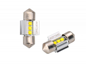 Светодиодная лампа Festoon 28mm Optima MINI-CREE, CAN, white, 1.8W, 12V, T10*28mm (SV 7-8), комп. 2ш