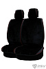 Накидки PSV искусственный мех Brink Mutton 2 FRONT 128x56/47x25 (Черный/Кант красный), 2 шт.