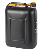 Канистра 25л для топлива пластиковая, с лейкой / черная BOLK BAA105225