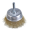 ON Щетка металл. со шпилькой для дрели 65мм (чашка), 0,3 мм