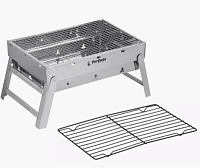Мангал-барбекю складной с решеткой, 43х29х23 см, сталь, PERFECTO LINEA