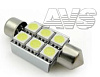 Светодиод AVS C008A Т11 (SV8,5/8) 36mm 6x5050 SMD CANBUS, блистер 2 шт (белый)