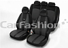 Чехлы Carfashion MAJOR cв.серый/черный/серый/черный  (10052)