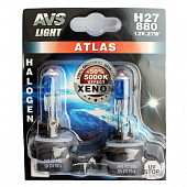 Галогенная лампа AVS ATLAS /5000К/ H27/881 12V.27W. 2шт.
