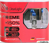 Комплект ламп H1(Clearlight) 12V-55W X-treme Vision+150% Light (2шт.)