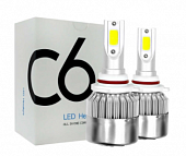 Автолампы Светодиодые LED C6 - HB4 (9006) 10 Вт (одна лампа), 2800 LM, 6000 K с вентилятором