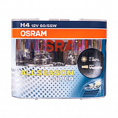 OSRAM Лампа 12V H4 60/55W P43t OSRAM ALLSEASON 2 шт. DUOBOX