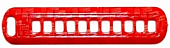 Брелок BTN 008 "Красный"с номером телефона, пластик, разм.1,5*7см