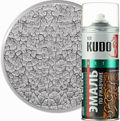Эмаль по ржавчине KUDO KU-3001 Серебристая 520 мл.молотковая