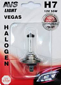 Галогенная лампа AVS Vegas H7.12V.55W.1шт. в блистере Галогенная лампа AVS Vegas H7.12V.55W.1шт. в блистере